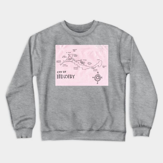 City of Industry Crewneck Sweatshirt by PendersleighAndSonsCartography